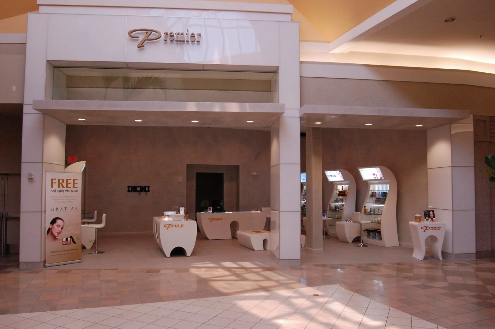 Completed commercial retail storefront build-out with custom display fixtures by Apadana Group Inc.